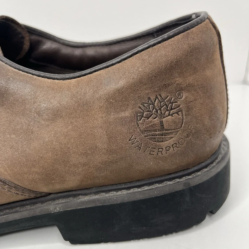 Timberland Shoes Mens Size 12 Brown Nubuck Waterproof Casual Sneakers 5550R
